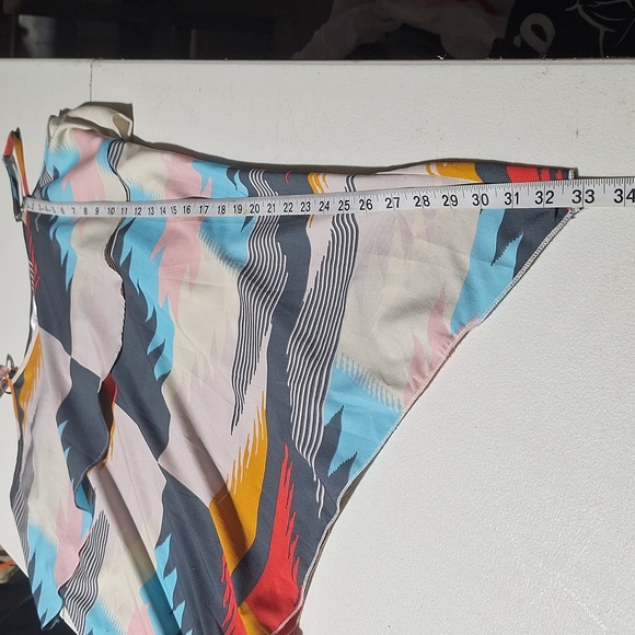 Soho Chick Colorblock Adjustable Spaghetti Strap Shark Bite Hem Tunic Tank Xl - Picture 15 of 16